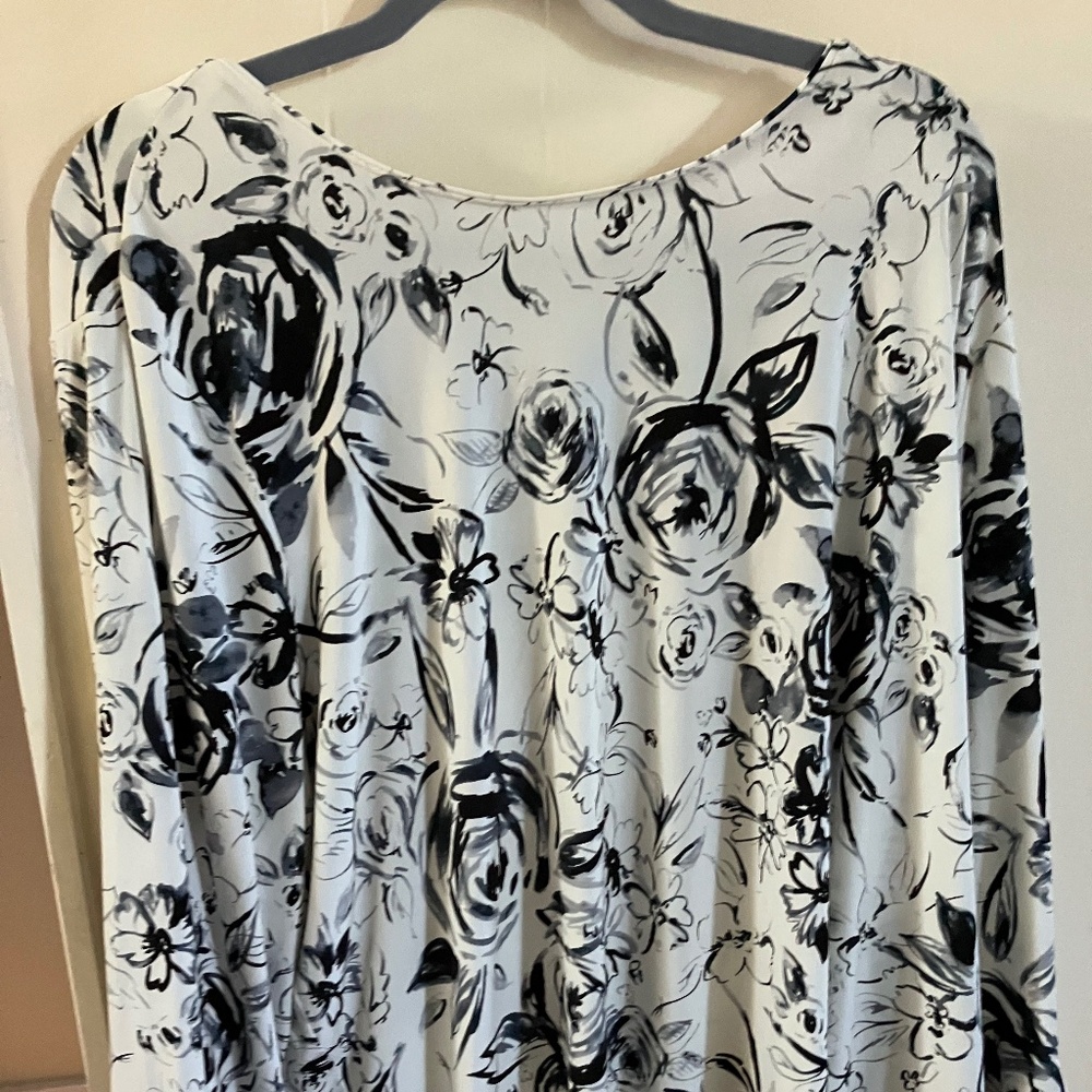 Beautiful black and white blouse